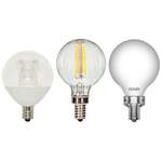 Candelabra Base G16.5 Globe LEDs