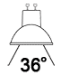 36 degree MR16 GU10