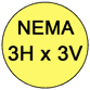 NEMA 3H x 3V Beam Spread