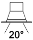 20 degree beam angle