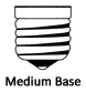 Medium Nickel-Plated Brass Base