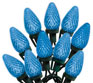25 Count Blue C9 Faceted LED Christmas Lights