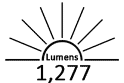 1,277 Lumens