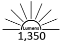 1,350 Lumens