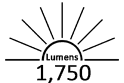 1750 Lumens