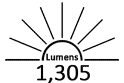 1305 Lumens