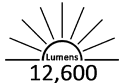 12,600 Lumens