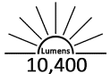 10,400 Lumens