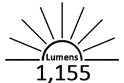 1,155 Lumens