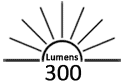 300 Lumens