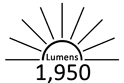 1,950 Lumens