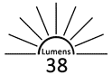 38 Lumens