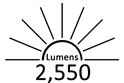 2550 Lumens