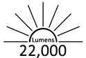 22,000 Lumens