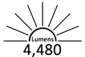 4480 Lumens