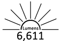 6,611 Lumens