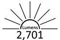 2,701 Lumens