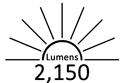 2,150 Lumens