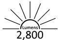 2,800 Lumens