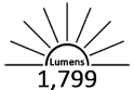 1,799 Lumens