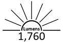 1,760 Lumens