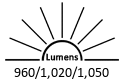 960 / 1,020 / 1,050 Lumens