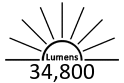 34,800 Lumens