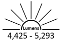 4,425 - 5,293 Lumens