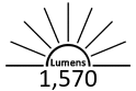1,570 Lumens