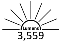 3,559 Lumens
