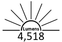 4,518 Lumens