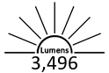 3,496 Lumens
