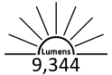 9,344 Lumens