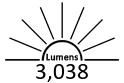 3,038 Lumens