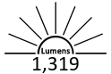 1,319 Lumens