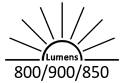 800 / 900 / 850 Lumens