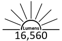 16,560 Lumens
