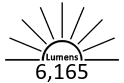 6,165 Lumens