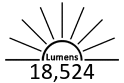 18,524 Lumens