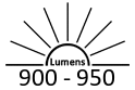 900 - 950 Lumens