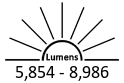 5,854 - 8,986 Lumens