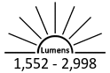 1,552 - 2,998 Lumens