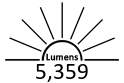 5,359 Lumens