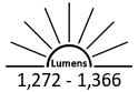1,272 - 1,366 Lumens