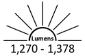 1,270 - 1,378 Lumens