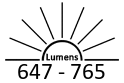 647 - 765 Lumens