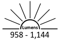 958 - 1,144 Lumens