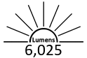6,025 Lumens