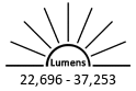 22,696 - 37,253 Lumens