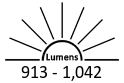 913 - 1,042 Lumens